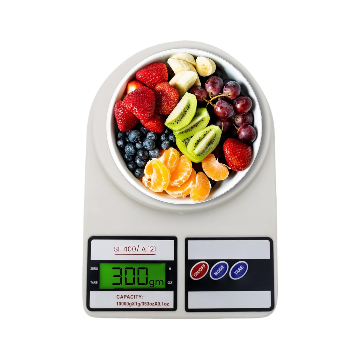 REDTECH SF-400 Kitchen Weighing Scale 10Kg | Digital Weight Machine with LCD Display | Food, Baking, Cooking, Diet & Parcel Measuring Scale | 6-Month Warranty | Portable Electronic Weight Machine