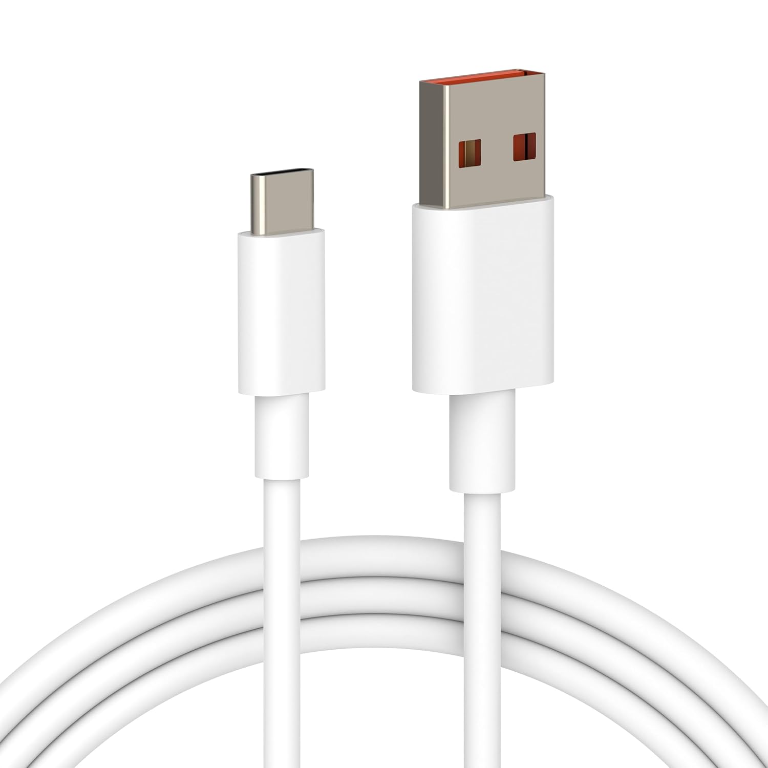 Mi Usb To Type-C 120W Hypercharge Cable, 6A Fast Charging Cable With Up To 480 Mbps High-Speed Data Transfer & Sync Cord Compatible With All Xiaomi Smartphones And Devices (White,1 Meter)