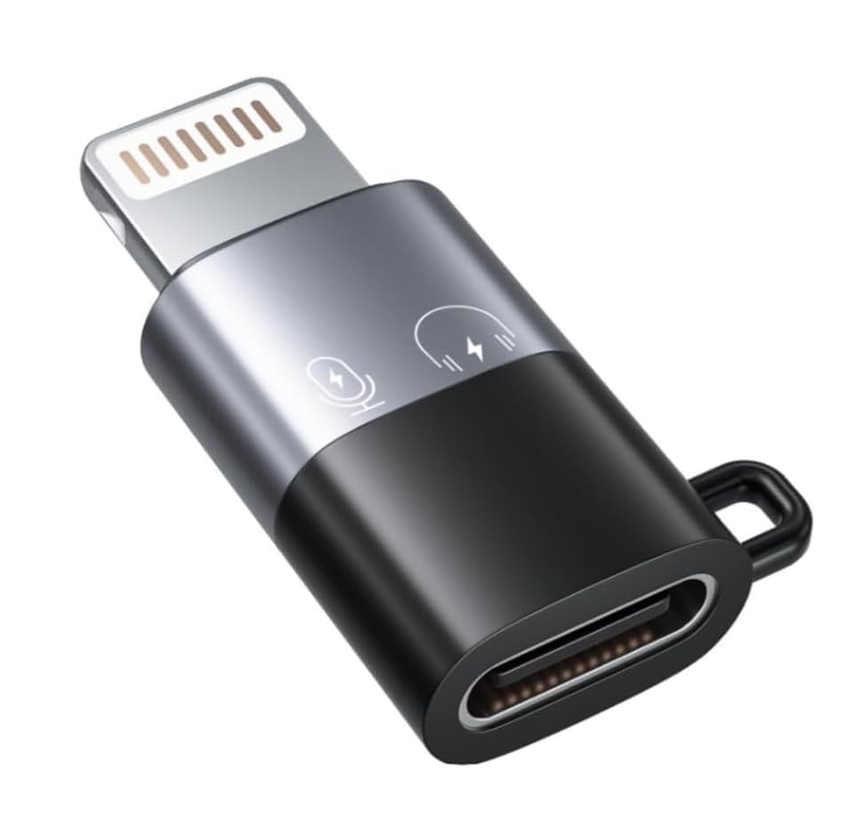 Lightning Male to USB C Female Charging Adapter,[MFi Certified] Type C Charging Support Data Transmission Call Audio Connector Dongle for iPhone 14/13/12/11/8/7/XS/Plus/Pro Max/6/5 iPad No Call