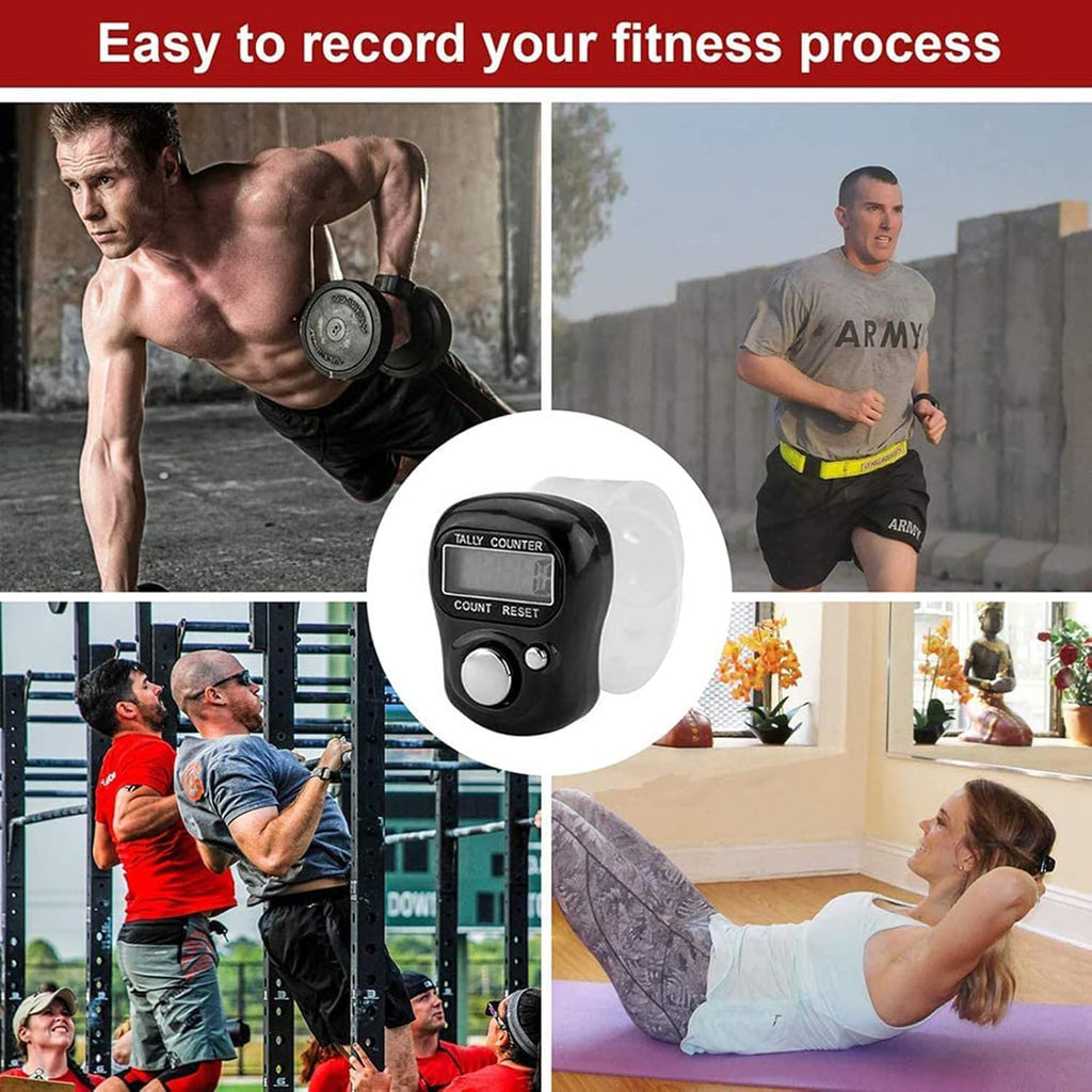 Mini Hand Tally Counter Finger Ring Digital Electronic Head Count,Japa Counter Counting Machine for Mantra Jap and Cricket Umpire and Various Counting Purpose Small-Multicolor (Pack-1)