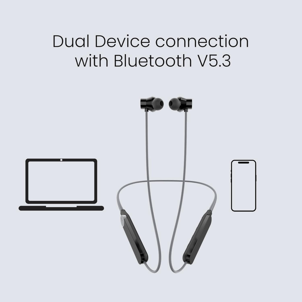 Neckband Pro with 51 dB ANC, Ultra Bass Technology & Upto 51 Hours of Battery Life Bluetooth Headset,5HD Mics,USB-C Charging,14mm Drivers,Easy Use for iPhone,Apple Compatible (Burnt Orange)